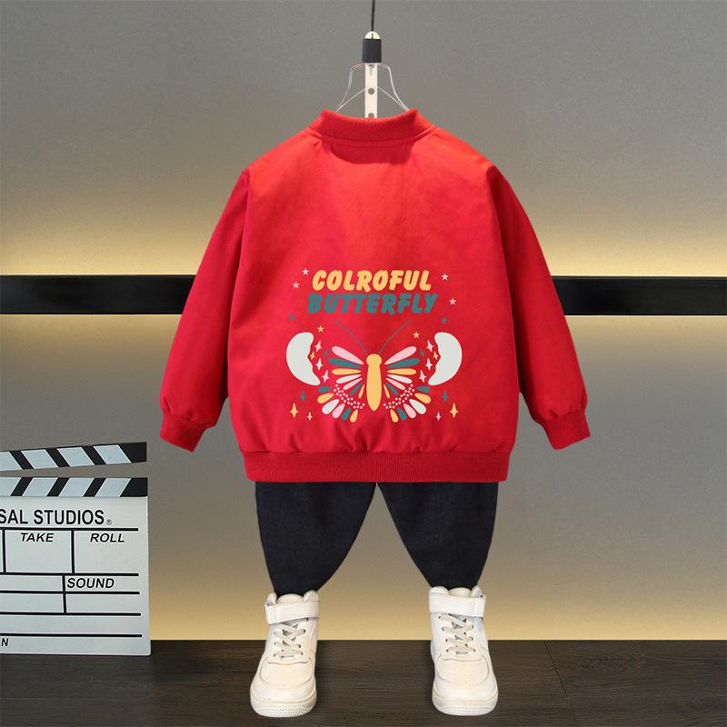 アウター 男の子 キッズ ボーイズ ウィンドブレーカー マウンテンパーカー ジャケット 子供服 春 秋 薄手 ライトアウター フード付き ジップアップ カジュアルウェア ポリエステル 柔らかな肌触り 蝶々柄 プリント