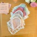 ヘッドスカーフ レディース フレンチ レース 三角バンダナ ヘアバンド レトロ調 カントリースタイル ネット素材 夏向け ヘッドラップ カチューシャ 上品 エレ...