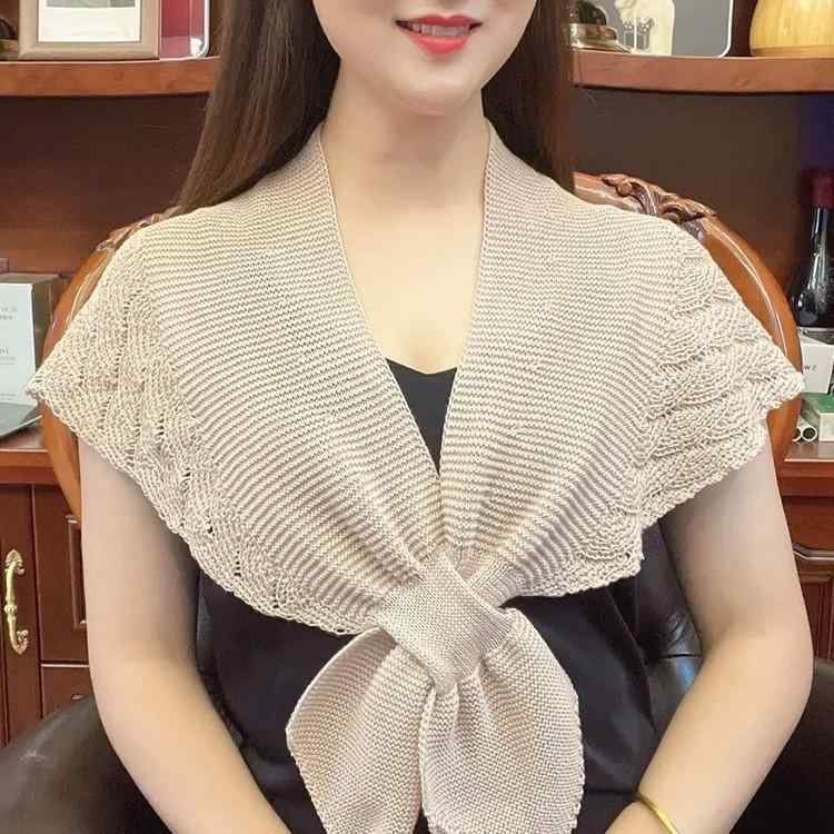 ショール レディース サマーニット 薄手 透かし編み シアー 冷房対策 エアコン対策 紫外線対策 羽織り ..