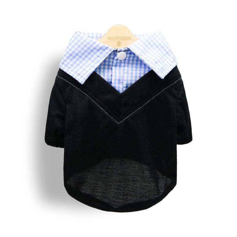 ペットウェア 小型犬 猫用 春 夏 薄手 フォーマルスーツ タキシード セットアップ ドッグウェア キャッ..