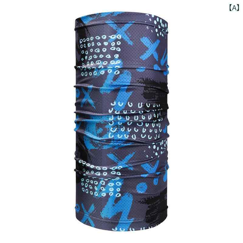 フェイスカバー 男女兼用 接触冷感 UVカット 防風 防塵 吸汗速乾 伸縮性 スポーツ アウトドア サイクリ..