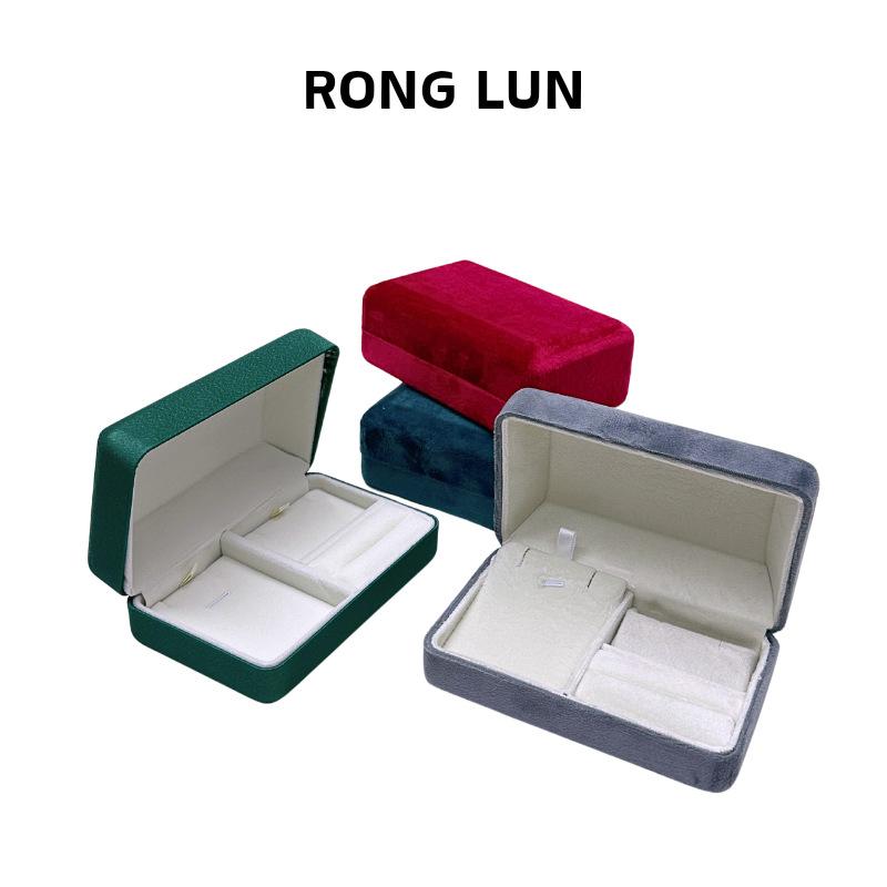 ジュエリーボックス アクセサリーケース ベロア ベルベット PUレザー 指輪 リング ネックレス ペンダント ピアス イヤリング ブレスレット バングル 収納 ...