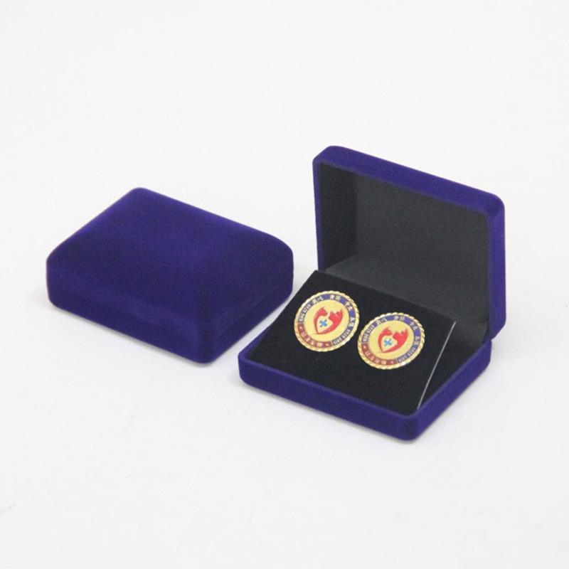 コレクション ディスプレイケース バッジ ブローチ メダル ジュエリー アクセサリー収納 植毛 スエード調 ダブルバッジ ペア収納対応 高級感 立体ディスプレイ...