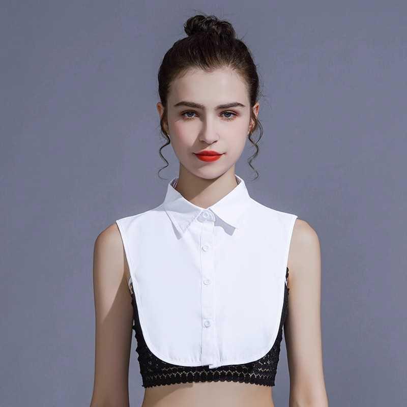 付け襟 レディース 女性用 オックスフォード綿 コットン ホワイト シャツ襟 ブラウス襟 セーター ニッ..