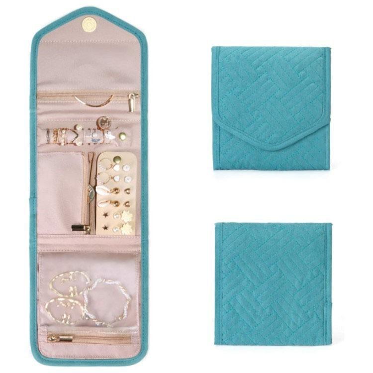 アクセサリーポーチ ジュエリーケース ピーチスキン 旅行用 折りたたみ 携帯用 大容量 ピアス イヤリング 指輪 ネックレス 収納 オーガナイザー ポリエステル...