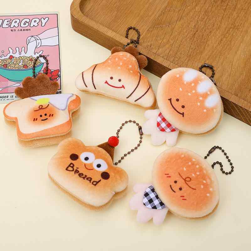 キーホルダー かわいい 食玩 パン トースト ミニチュア フェイクフード くま 目玉焼きサンド クロワッ..