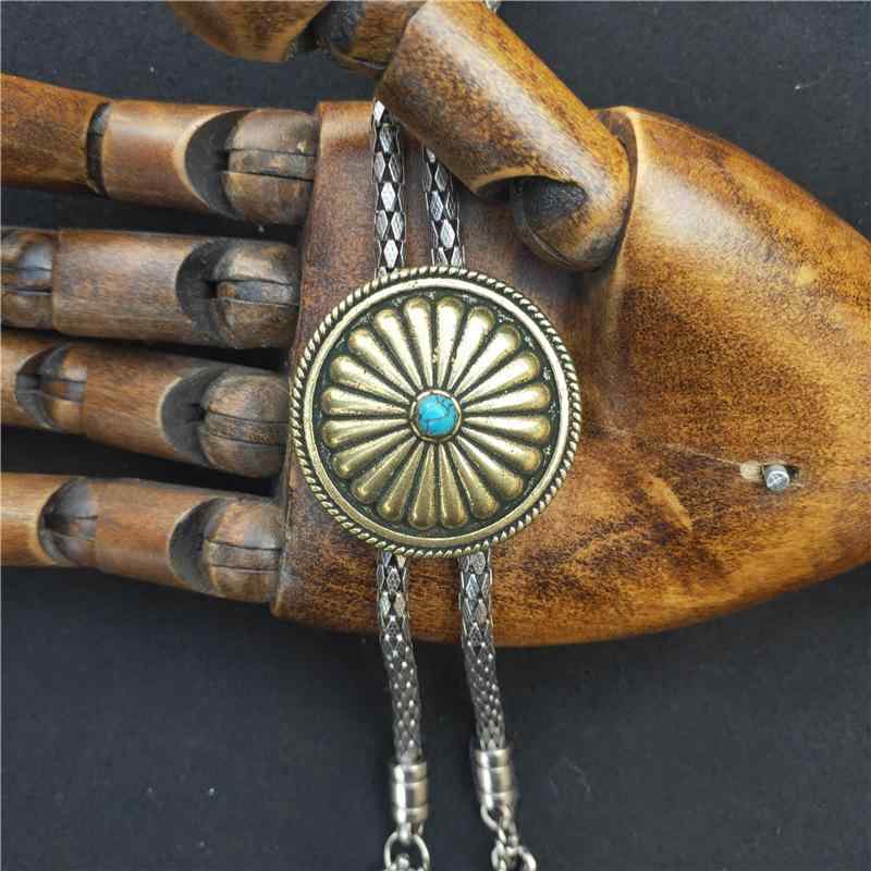 ボロタイ メンズ 男性用 ループタイ 純銅製 手作り ハンドメイド メタルチェーン カジュアル ビジネス ..