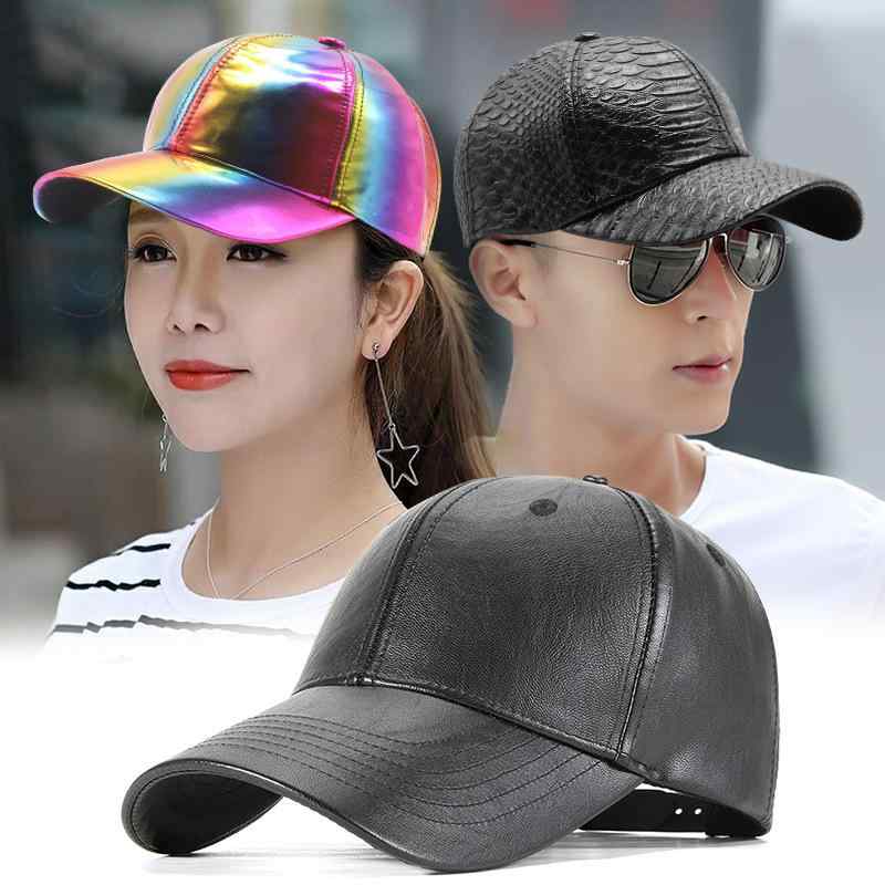 キャップ 男女兼用 オールシーズン 韓国ファッション トレンド おしゃれ 万能 カジュアル PUレザー 合..