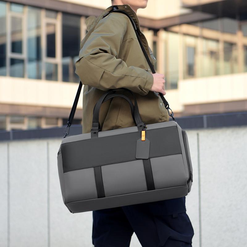 バッグ メンズ 大容量 防水 乾湿分離 フィットネス ジム 旅行 トラベル ビジネス 手提げ オックスフォード生地 耐摩耗性 普段使い カジュアル