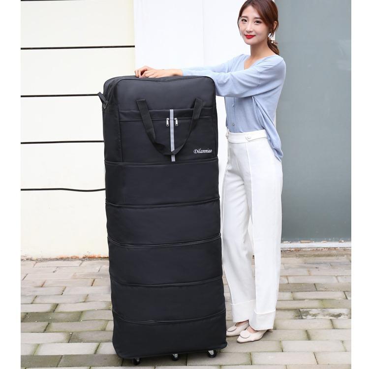 大容量バッグ 男女兼用 引越し 収納 キャリーバッグ 布団 衣類 整理 オックスフォード生地 撥水 防水 ..