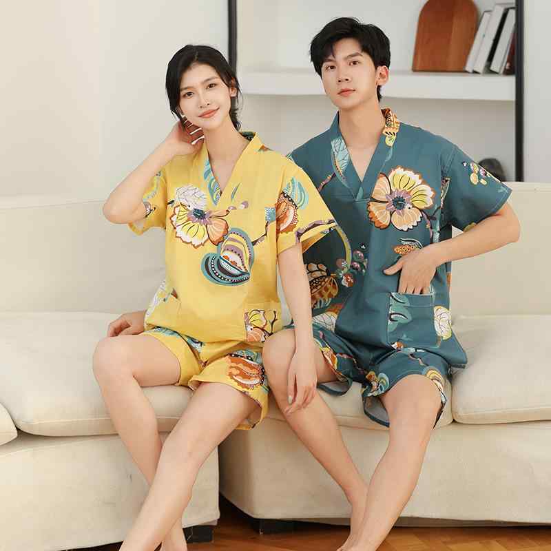 ルームウェア レディース メンズ キッズ 親子 カップル パジャマ 寝巻き バスローブ サウナウェア 部屋着 大きいサイズ 綿 コットン 普段使い 入浴後 スパ...