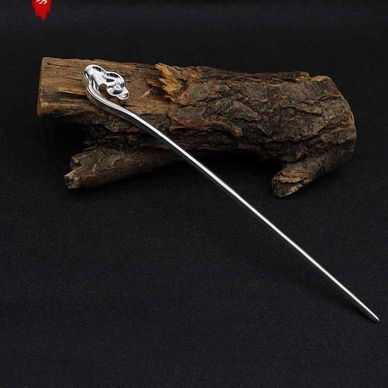 かんざし レディース 純銀999 如意祥雲モチーフ 漢服 和装 浴衣 着物 普段使い アジアンテイスト 宮廷風 レトロ クラシカル 精巧な細工 エレガント 上品...