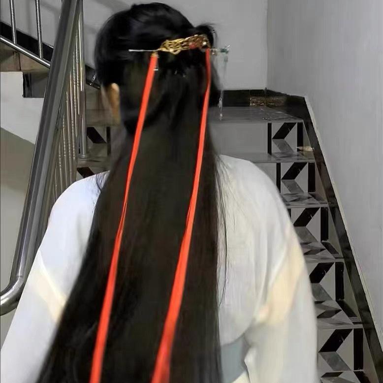 髪飾り 女の子 女性用 中国風 漢服 古風 かんざし 髪冠 冠 揺れるヘアアクセサリー リボン 飾り紐 華やか 合金製 成人式 結婚式 イベント 卒業式 和装小...