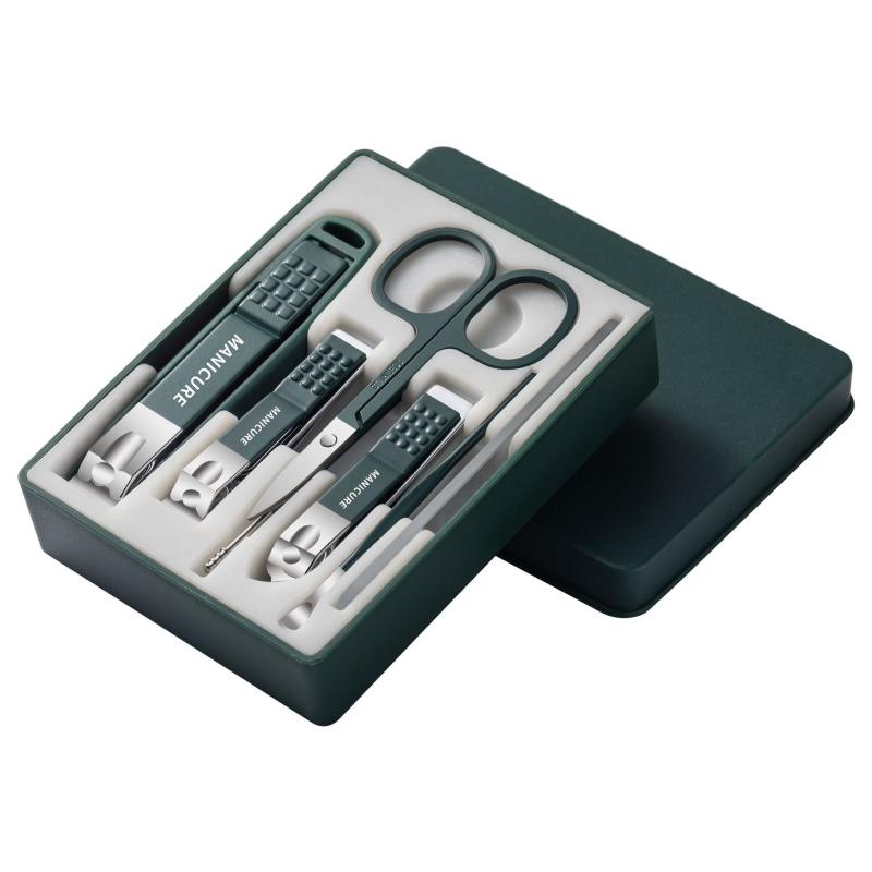 ネイルケアセット 爪切り 7点セット 携帯用 ポータブル 炭素鋼製 つめやすり 甘皮カッター 身だしなみ 多機能 コンパクト 旅行 出張 セルフケア