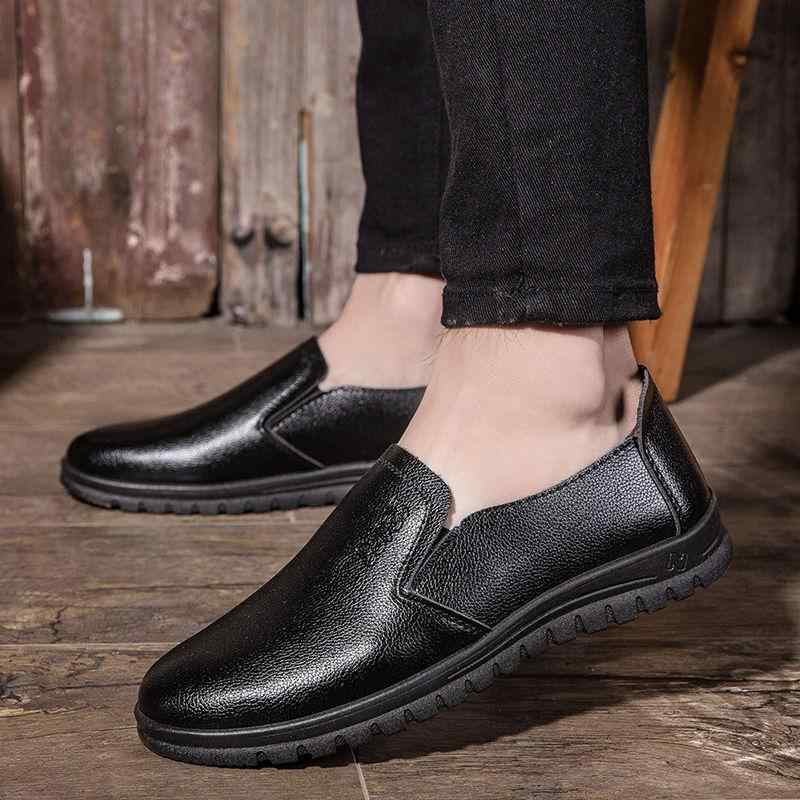 コックシューズ メンズ 厨房靴 キッチンシューズ 作業用 業務用 ホテル 滑り止め 防水 耐油 春夏 通気性 ブラック 黒 フェイクレザー PUレザー 革靴 レザーシューズ ローファー ラウンドトゥ ローカット ラバーソール