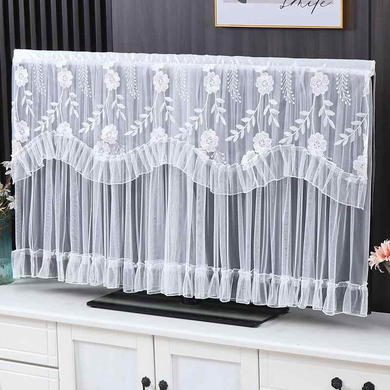 テレビカバー 防塵 液晶テレビ 保護カバー 75インチ対応 布製 ファブリック クロス ヨーロピアン 花柄 ..