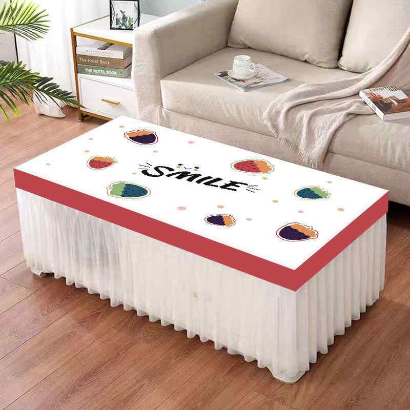 テーブルクロス ローテーブル コーヒーテーブル センターテーブル テレビ台 テレビボード用 長方形 防塵カバー フランネル素材 プリント柄 おしゃれなデザイン シンプルモダン リビング ダイニング 普段使い