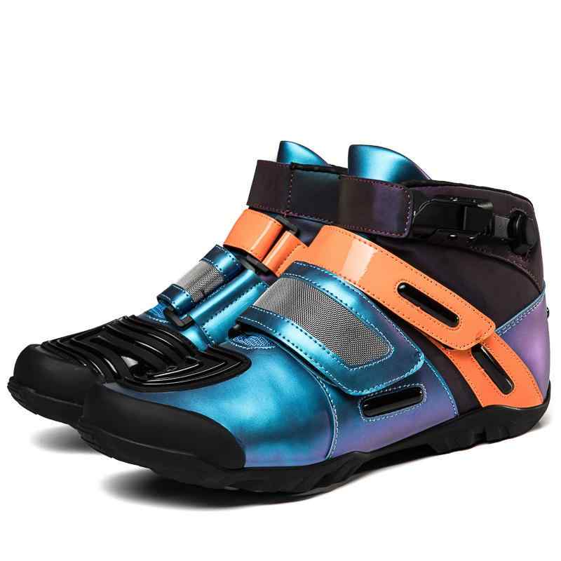 ライディングブーツ メンズ 男性用 オートバイ バイク用 レーシング ショート丈 アンクルブーツ ツーリ..