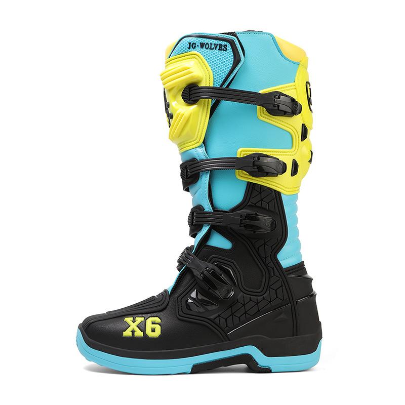 ライディングシューズ メンズ 男性用 バイク用 オフロードブーツ ロングブーツ ラリーブーツ 転倒防止 ..