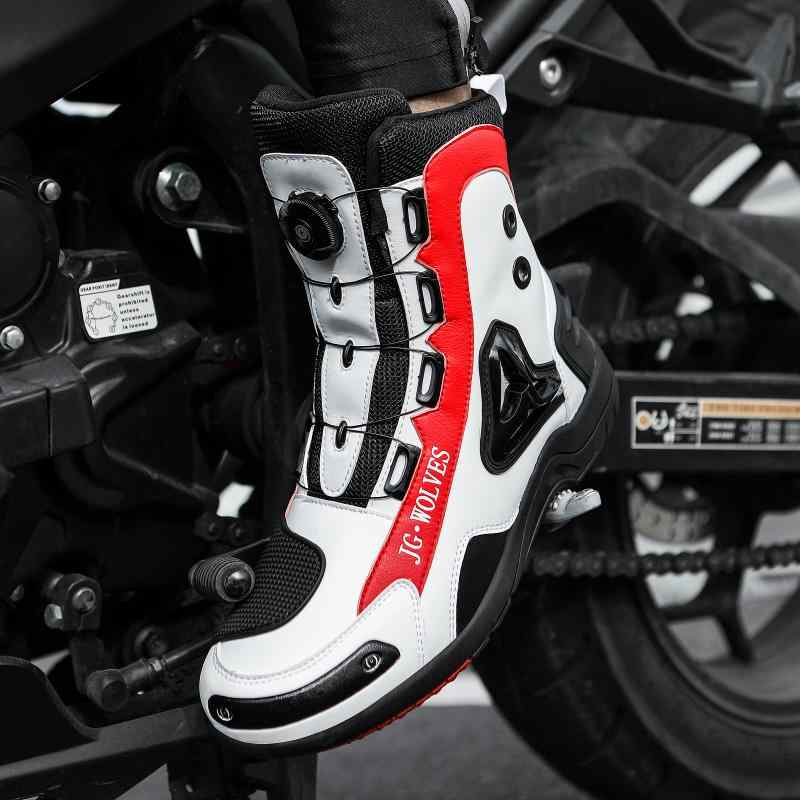 バイクシューズ 男女兼用 メンズ レディース 夏用 本革 レザー 通気性 透湿性 オートバイ ライディング..