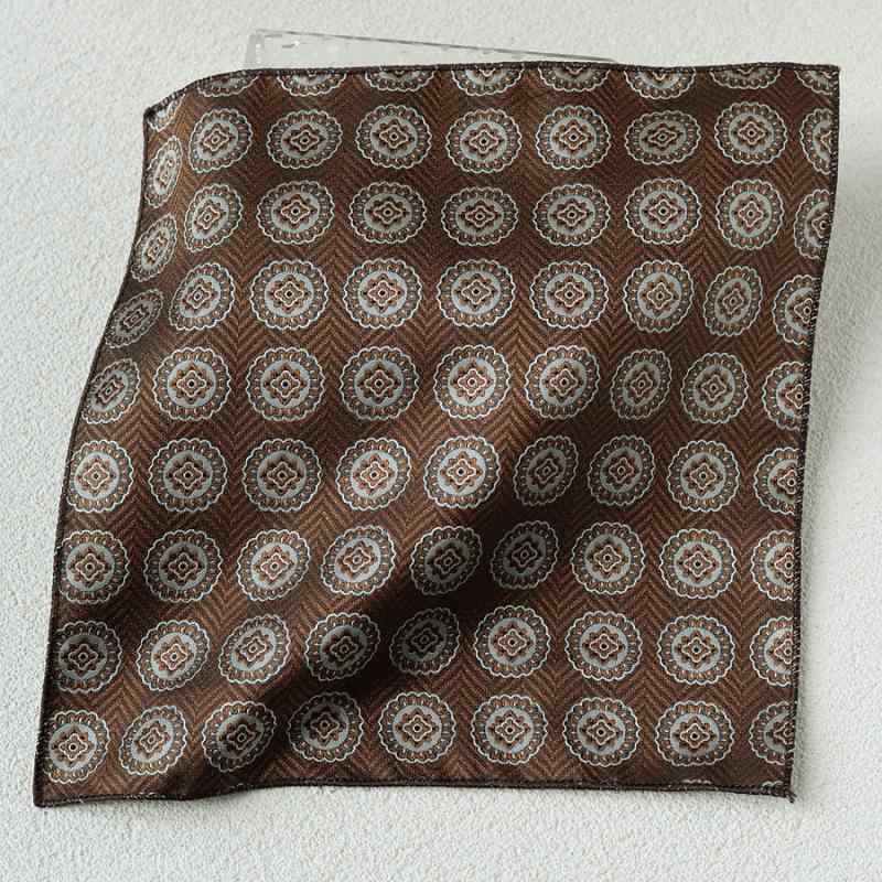 ポケットチーフ メンズ 男性用 パーティー 結婚式 二次会 フォーマル ビジネス 礼服 レトロ ヴィンテージ 花柄 織り柄 ジャガード スーツ ジャケット 胸ポケット 飾り ポリエステル スクエア チーフ ハンカチーフ