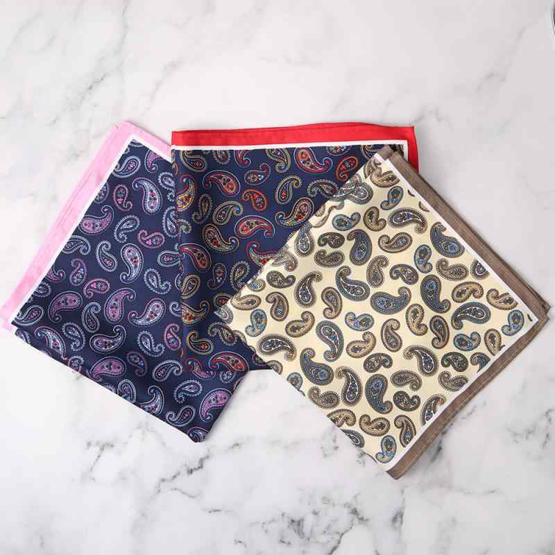 ポケットチーフ メンズ 男性用 スーツ ビジネス カジュアル フォーマル 胸元 ペイズリー柄 カシューナ..