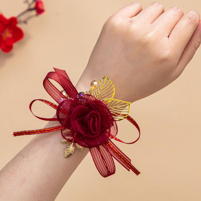 ブートニア コサージュ リストブーケ 結婚式 ウェディング 新郎 新婦 介添人 男性用 女性用 披露宴 二..