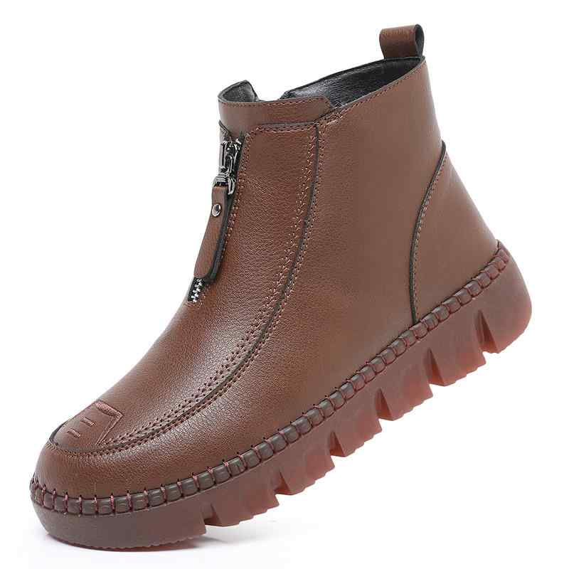 ブーツ レディース 女性用 中高年 ママ ミセス 冬 裏起毛 保温 防寒 あったか 超繊維 布製 滑り止め グ..