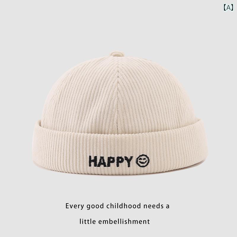 キャップ ベビー キッズ 赤ちゃん 子供 男の子 女の子 コーデュロイ つばなし ワッチキャップ フィッシ..