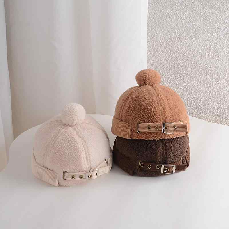 帽子 子供 キッズ ベビー 男の子 女の子 ロールキャップ ドッカーキャップ レトロ 防寒 暖かい おしゃ..