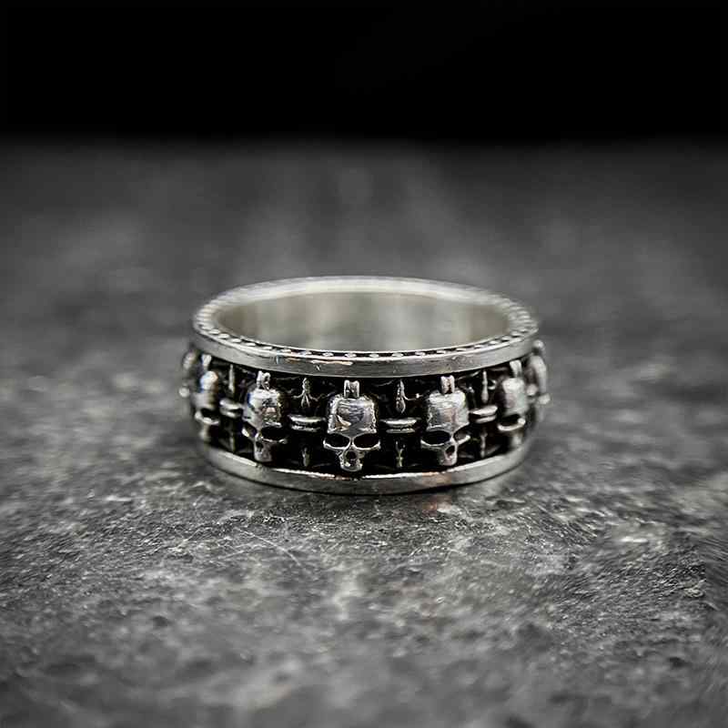 リング メンズ レディース 男女兼用 925シルバー タイシルバー レトロ ヴィンテージ ファッション イン..