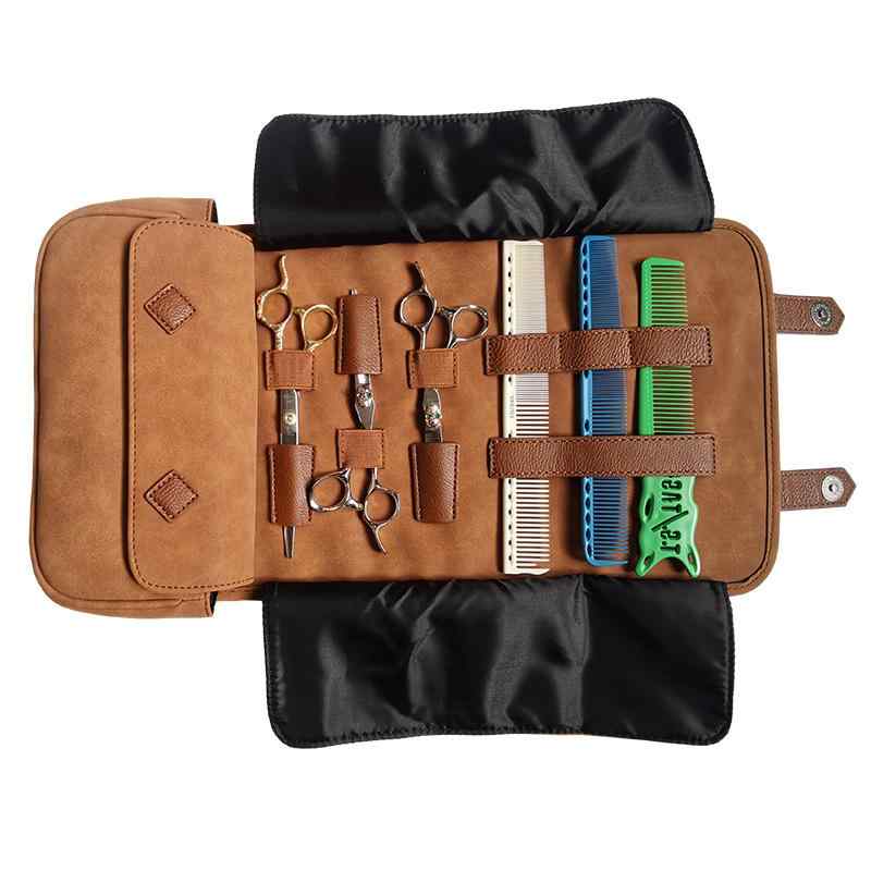 シザーケース 美容師 理容師 ペットトリマー用 プロ用 多機能 ツールポーチ 鋏 ハサミ シザー 電動バリ..