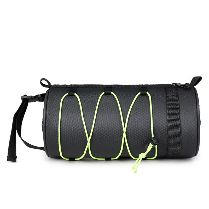 自転車バッグ ドラム型 円筒型 巾着 フロントバッグ ハンドルバーバッグ マウンテンバイク ロードバイ..