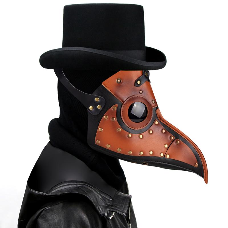 マスク スチームパンク ペストドクター 鳥嘴マスク 仮面 ハロウィン コスプレ イベント パーティー グ..