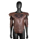 コスプレ 衣装 中世 レトロ スチームパンク 鎧 アーマー ケープ マント ベスト フェイクレザー 金属製 ハンドメイド ハロウィン 舞踏会 パーティー 舞台 ...