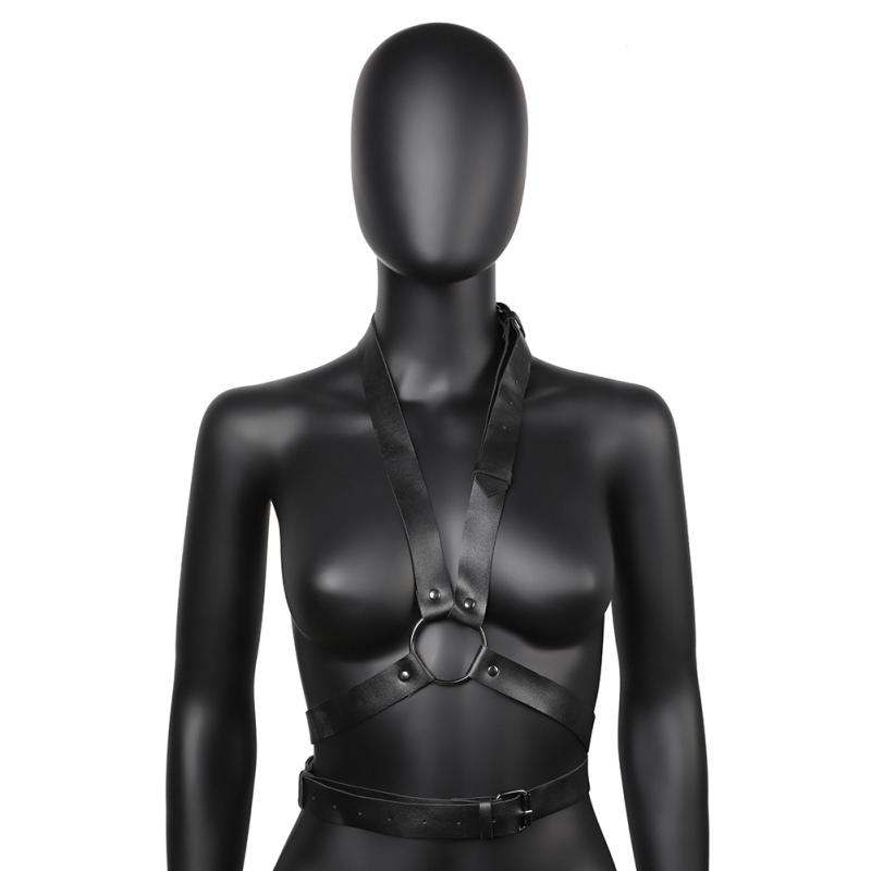レディース ベルト コルセット 欧米風 パンク ロック フェイクレザー 合成皮革 ウエストマーク ウエス..