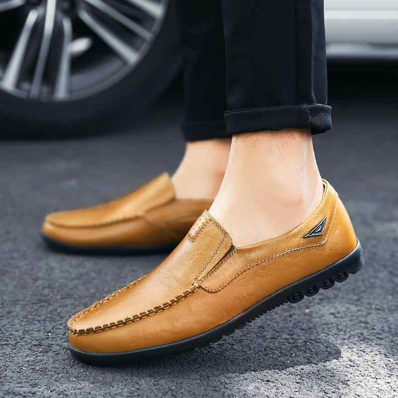 ドライビングシューズ メンズ 男性用 本革 スリッポン ローファー ビジネス カジュアル 兼用 通気性 ローカット ラウンドトゥ フラットシューズ オールシーズン 普段使い 大きいサイズ