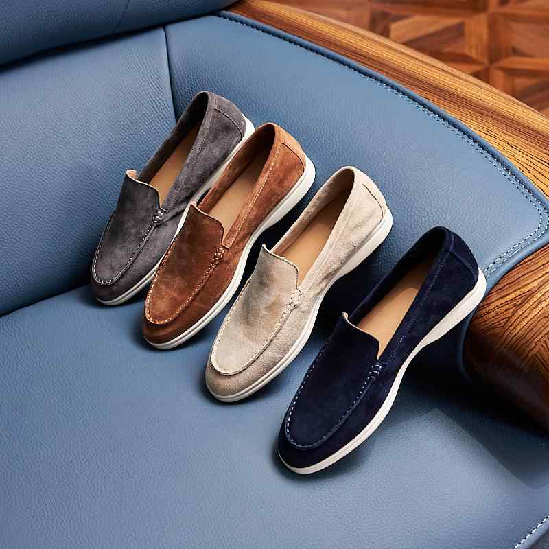 ローファー メンズ 男性用 ブリティッシュ UK風 レトロ クラシック カジュアル スリッポン フラットソール ぺたんこ靴 ラウンドトゥ 羊革 アッパー 通気性 滑り止め 楽ちん 普段使い 夏用