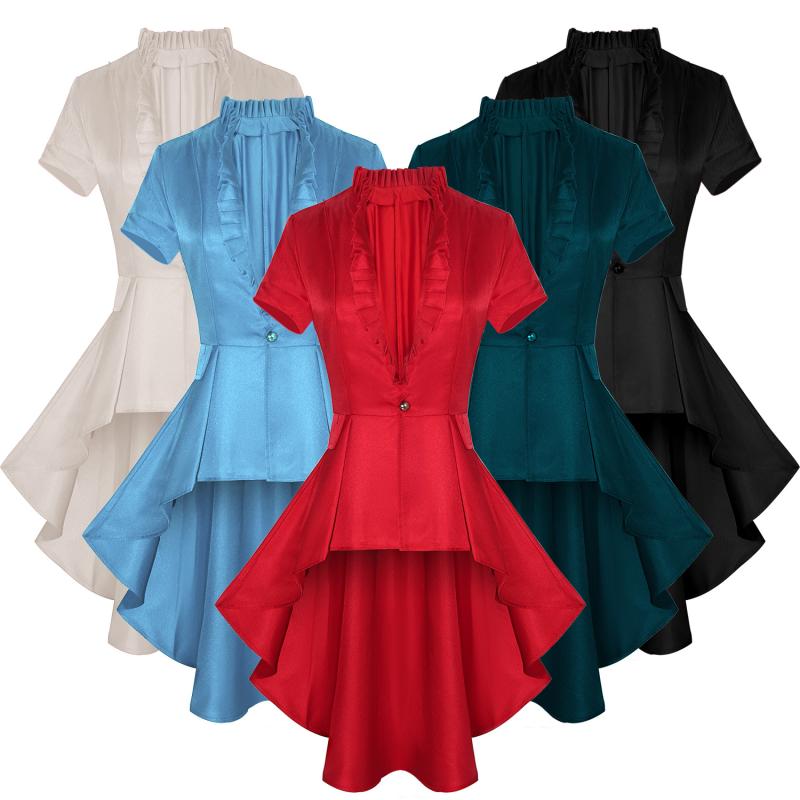 フロックコート レディース スチームパンク ゴシック 中世 ルネサンス ヴィクトリアン テールコート 衣..