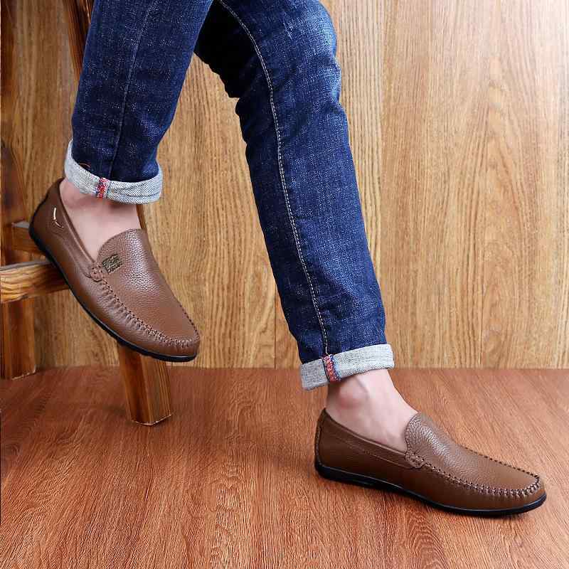 シューズ メンズ 本革 牛革 ビジネス カジュアル レザーシューズ 革靴 スリッポン ドライビングシューズ ローファー モカシン 柔らかい ソール アッパー 通気性 快適 普段使い 通勤