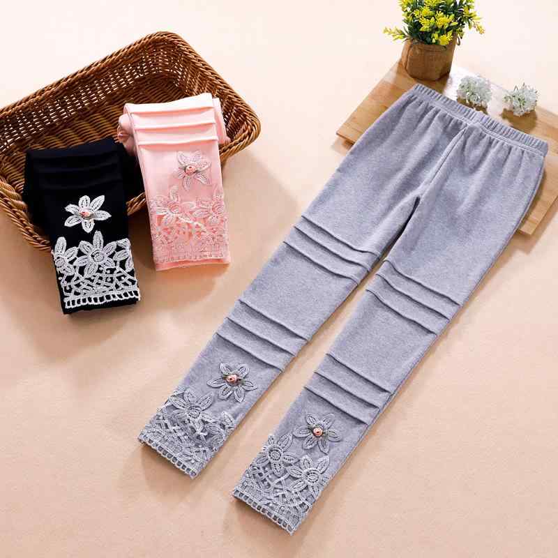 子供服 女の子 レギンス スパッツ 春 秋 純綿 コットン 薄手 ロングパンツ 外出着 普段使い おしゃれ ..