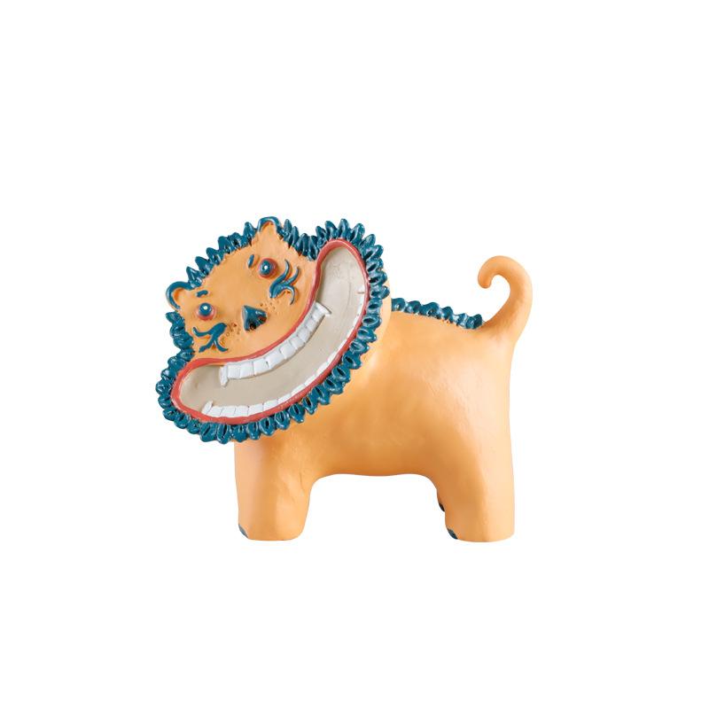 オブジェ シンプルモダン 抽象ライオン 動物 樹脂製 クリエイティブ 卓上 本棚 モデルルーム ショールーム 書斎 リビング インテリア装飾 飾り