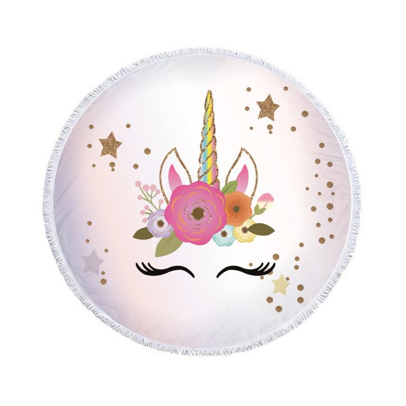 ビーチタオル 円形 丸型 サークル パームリーフ柄 リーフ柄 ボタニカル柄 マイクロファイバー 吸水速乾 フリンジ付き 大判 おしゃれ 海水浴 プール レジャー アウトドア ラグマット