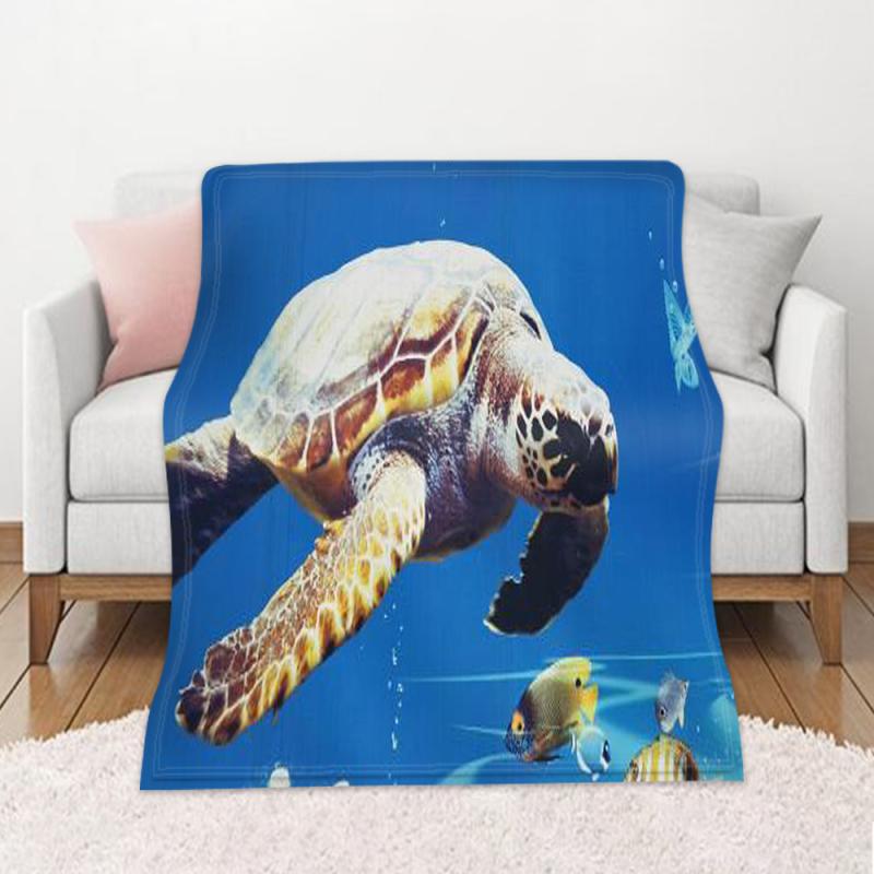 ブランケット DIY 動物 イラスト アートデザイン 秋冬 あったか 保温性 ソファカバー マルチクロス デジタル印刷 両面 フランネル 冷房対策 ポリエステル リビング 寝室 チョコレートカラー