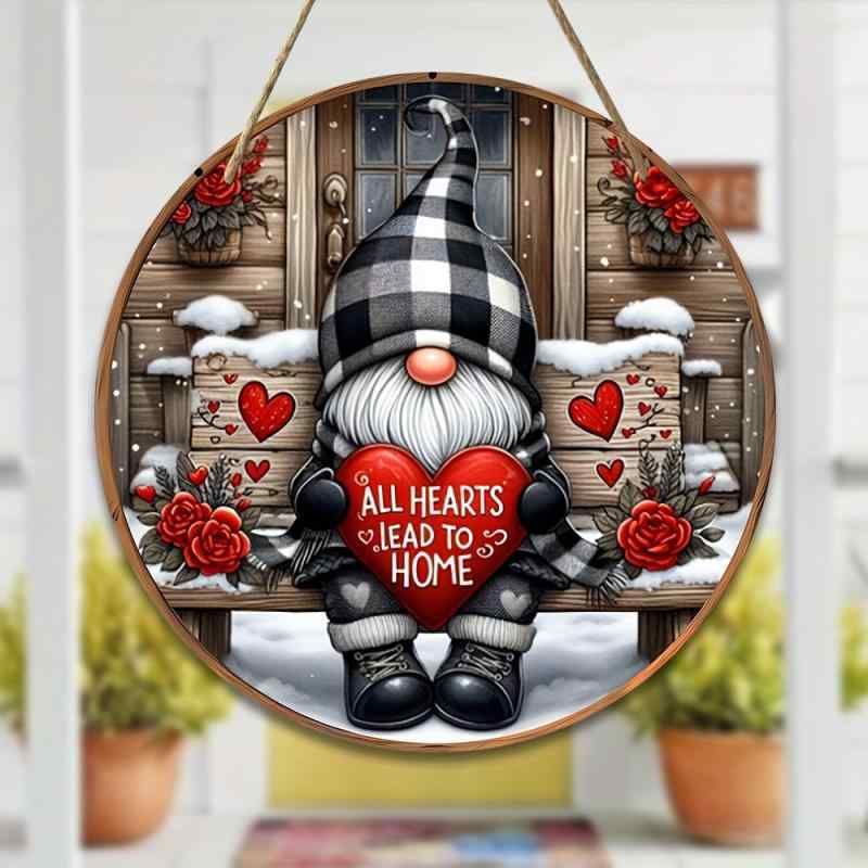 オーナメント 木製 2D彫刻 雪だるま スノーマン シーン ハート サンタクロース 紐付き 吊り下げ クリス..