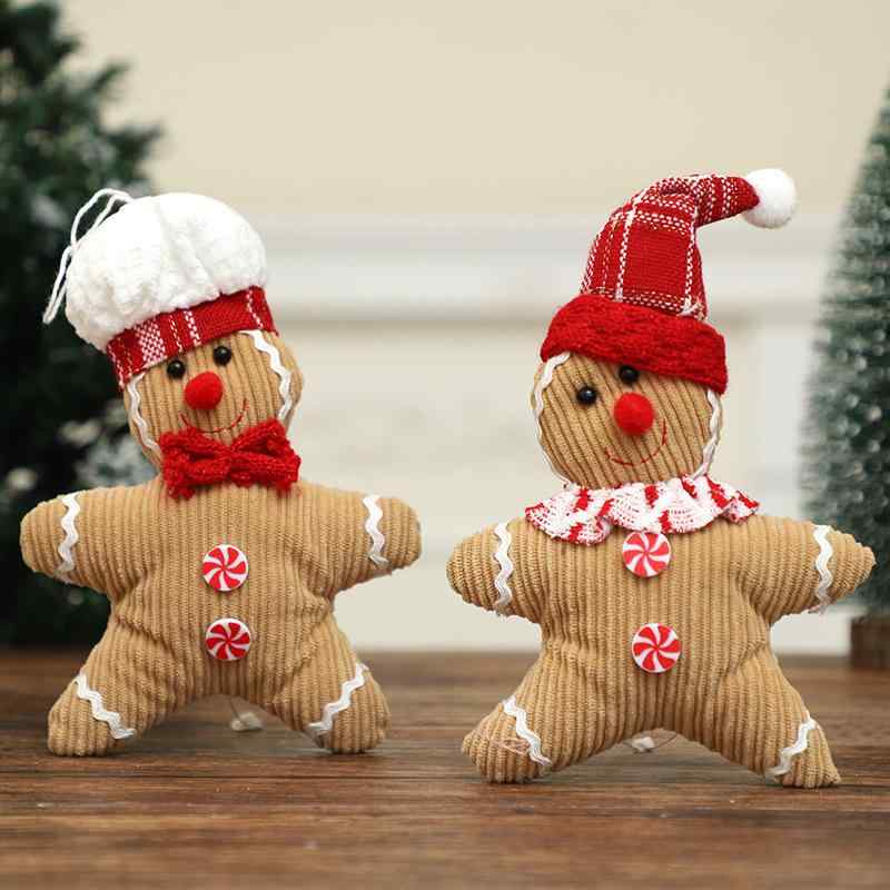 クリスマスオーナメント クリスマス雑貨 ユニーク ジンジャーブレッドマン ぬいぐるみ マスコット 人形..