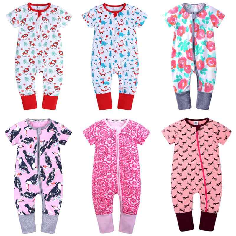 ロンパース カバーオール 新生児 ベビー 男の子 女の子 男女兼用 クリスマス 半袖 綿 コットン 肌に優..