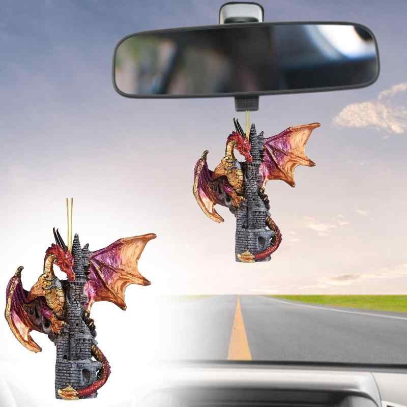 オーナメント 卵から飛び出す恐竜モチーフ アクリル 車内装飾 カーアクセサリー バックミラー飾り クリスマスツリー ハロウィンツリー 吊り下げ レトロ インテリア雑貨