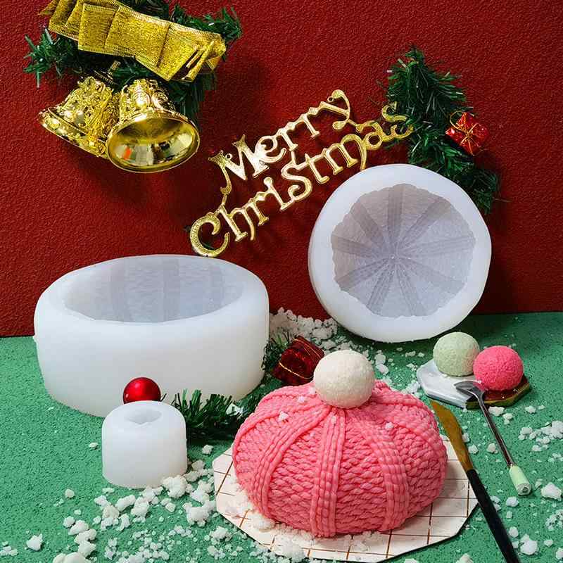 ケーキ型 シリコンモールド クリスマス帽 サンタ帽 ムース チョコレート 手作り ハンドメイド キャンド..