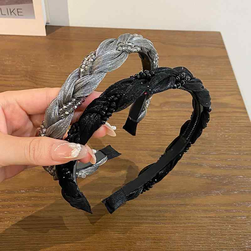 カチューシャ レディース 編み込み 三つ編み ヘアバンド ブレード 滑り止め レトロ ヴィンテージ 高級..